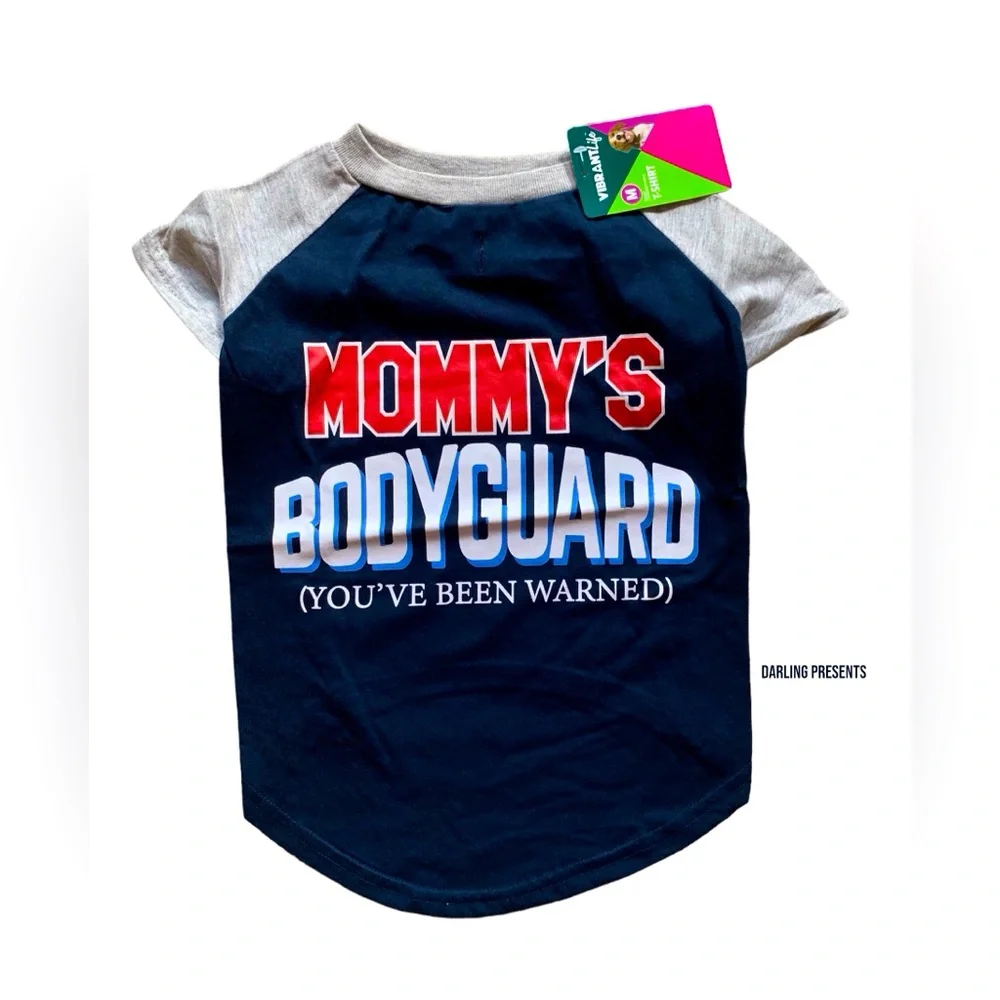 Vibrant Life ‘Mommy’s Bodyguard’ Tee Shirt Dog Color Black Size M